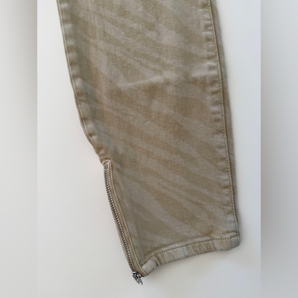Banana Republic-Heritage-Khaki Tan-Zebra-Zipper Detail-Skinny-Pant-Safari-28 - Picture 9 of 15
